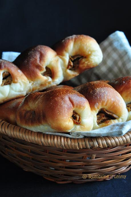 Air baked Otah bun 窝咑餐包 (Tangzong Method)