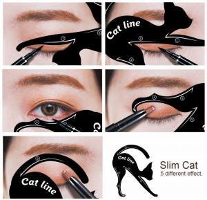 A Cat-Eye Makeup to Add Some Fun to Your Halloween Party eye liner model