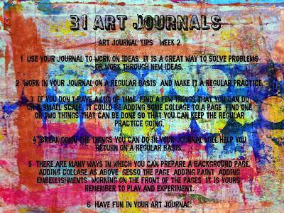 31 Art Journals - Weekly Tips No 2, recaps and more!