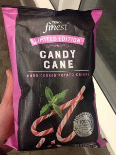 Tesco Finest Candy Cane Crisps Limited Edition