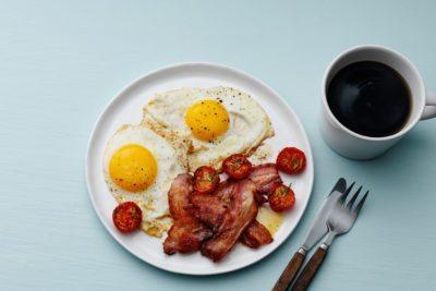 Classic bacon and eggs