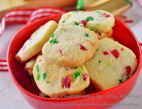 Eggless Tutti Frutti Cookies | Karachi Biscuits Recipe | Fruit Cookies