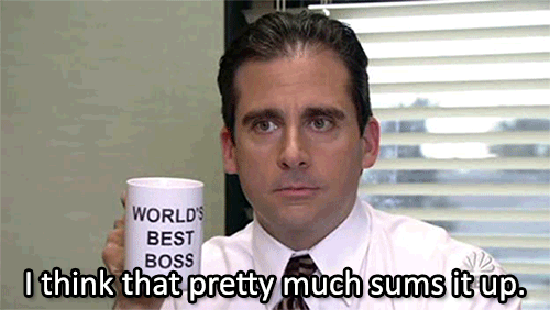  the office michael scott steve carell finished summary GIF