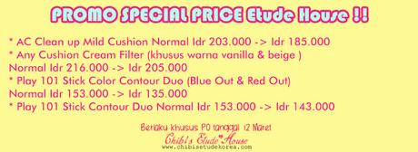 PROMO SPECIAL PRICE ETUDE HOUSE
