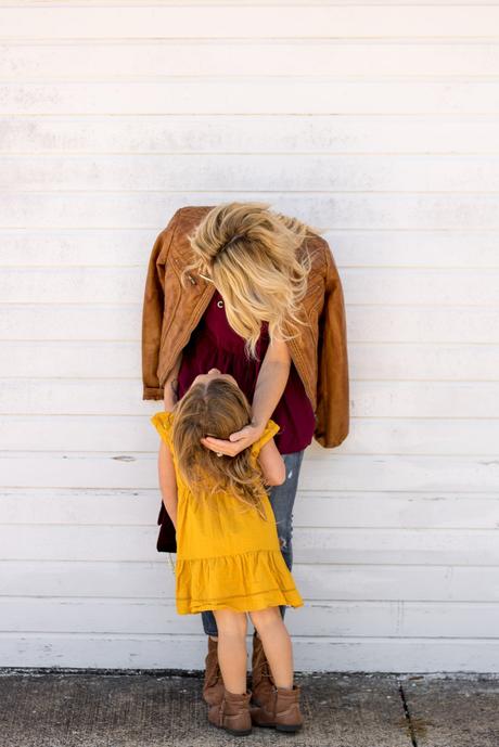 Mommy and Me Fall Fashion: Burgundy