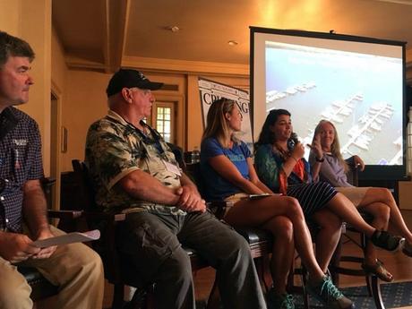 Cruising World panel: Dave Gillespie, Wally Moran, Brittany Meyers, Diana Emmanuelli, and moi