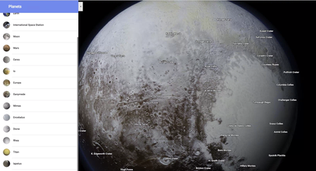 Explore the Solar System with Google Maps