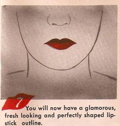 1940s Hollywood Lipstick Applicator GLAMOUR-LIPS---1940S-LIPSTICK-APPLICATOR