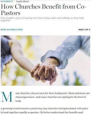 When did co-pastor married couples become acceptable?