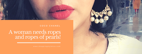 Shopping, Style and Us - A woman needs ropes and ropes of pearls.  - Coco Chanel