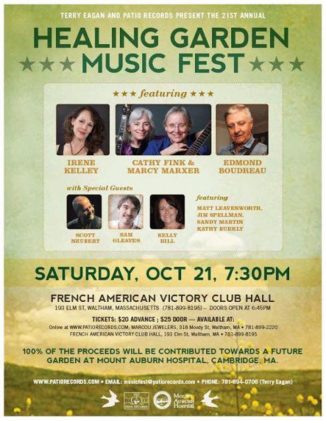 21st Annual Greater Waltham Healing Garden Benefit Concert ,Oct 21, 2017  French American Victory Club, Waltham, Massachusetts