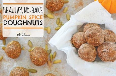 Healthy, No-Bake Pumpkin Spice Doughnuts (gluten free, vegan)