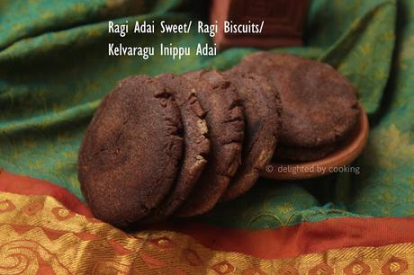 Ragi Adai Sweet/ Kelvaragu Inippu Adai/ Ragi Rotti