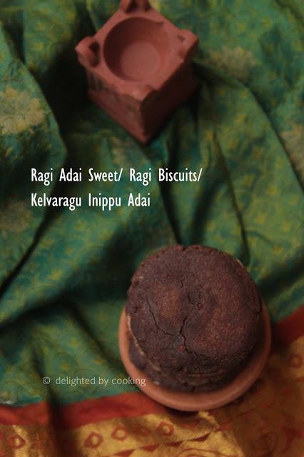 Ragi Adai Sweet/ Kelvaragu Inippu Adai/ Ragi Rotti