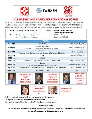 Post ASH CLL Society Patient and Caregiver Educational Forums