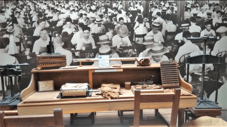 Cigar factory workers at Ybor city