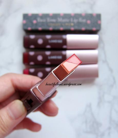 Review/Swatches: Laneige Two Tone Matte Lip Bar – all 4 shades! (Laneige x YCH)