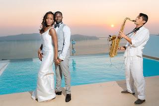 Nigerian  wedding in La Malteze Santorini