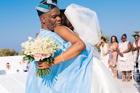 Nigerian  wedding in La Malteze Santorini