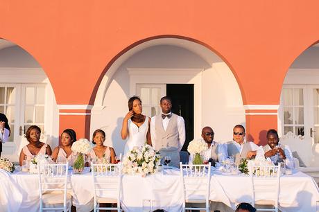 Nigerian  wedding in La Malteze Santorini