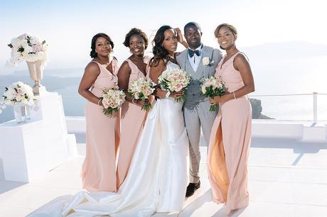 Nigerian  wedding in La Malteze Santorini