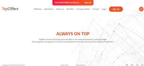 TopOffers.com Review: Premium Affiliate Network With Best CPA Offers