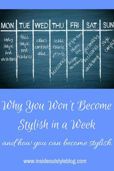 Why You Won’t Become Stylish in a Week