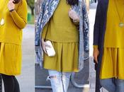 Three Ways Thursday Mustard Shift Dress