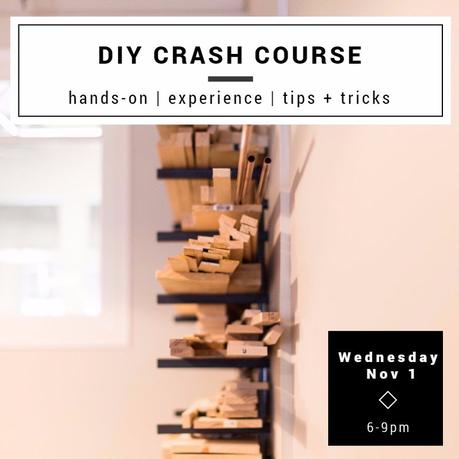 DIY Crash Course Event – 15% Off!