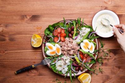 Keto salad Niçoise