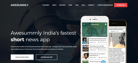 Awesummly : A Short News App Company By Nitin Mishar