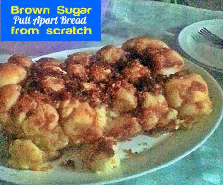 Brown Sugar Pull Apart Bread From Scratch @ treatntrick.blogspot.com