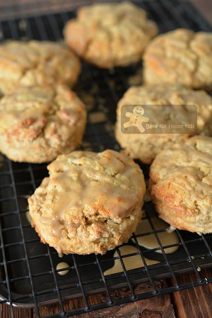 maple oatmeal wholemeal scones