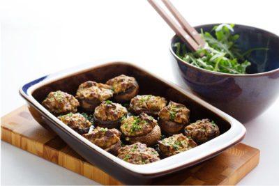 Keto stuffed mushrooms