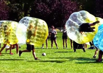 New Athletic Trend: Bubble Soccer