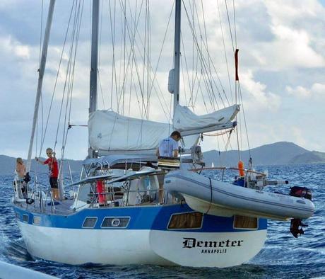 Demeter with the family aboard. thanks Laury Marshall Parramore for the photo!