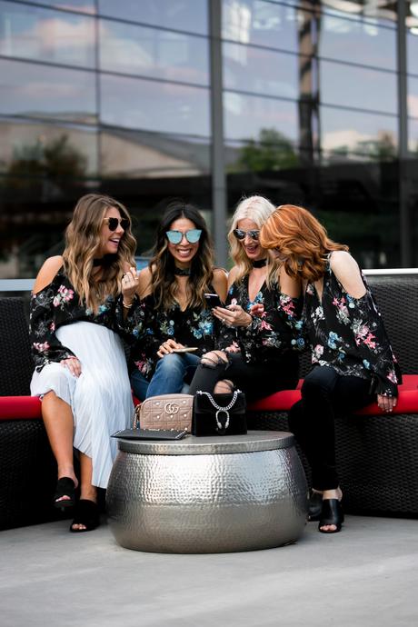 Chic at Every Age // Dark Floral Top