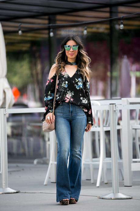 Chic at Every Age // Dark Floral Top