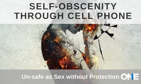 Self-Obscenity through cell phone