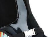 Shoe Shoes Black Bootie with Multi Color Heels