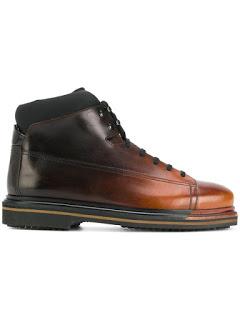 The Leaves Change And The Boots Change:  Santoni Two-Tone Boots