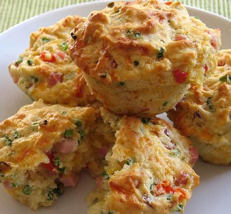 Ham and Cheese Muffins Recipe.