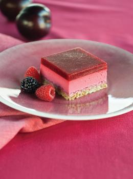 Yogurt Squares with Raspberries Recipe