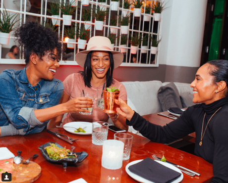 Gabrielle Union Dinner With BBWives Alexis Stoudemire & Faith Haslem