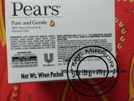 pears soap ingredients