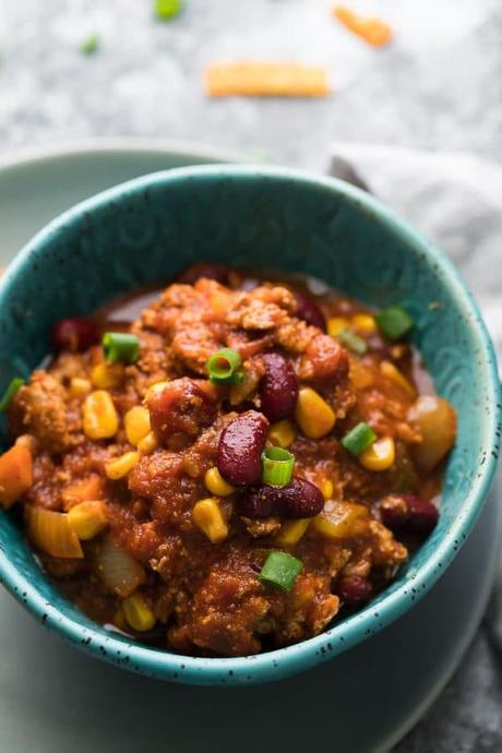 Slow Cooker Smoky Turkey Chili (Freezer Slow Cooker) Assemble this slow cooker smoky turkey chili ahead of time and store it in the freezer for up to 3 months. When you're ready to cook: thaw, dump it in the slow cooker, push 'start' and walk away. So easy!