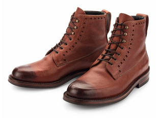 Step Out In The Rain:  Grenson Ankle  Calf Leather Boots