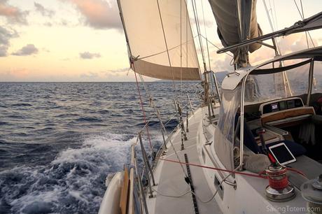 Sailing upwind in the Caribbean