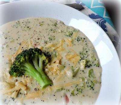 Cream of Broccoli Soup with Cheddar Cheese