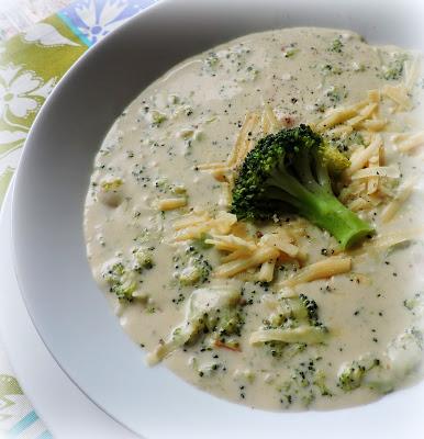 Cream of Broccoli Soup with Cheddar Cheese